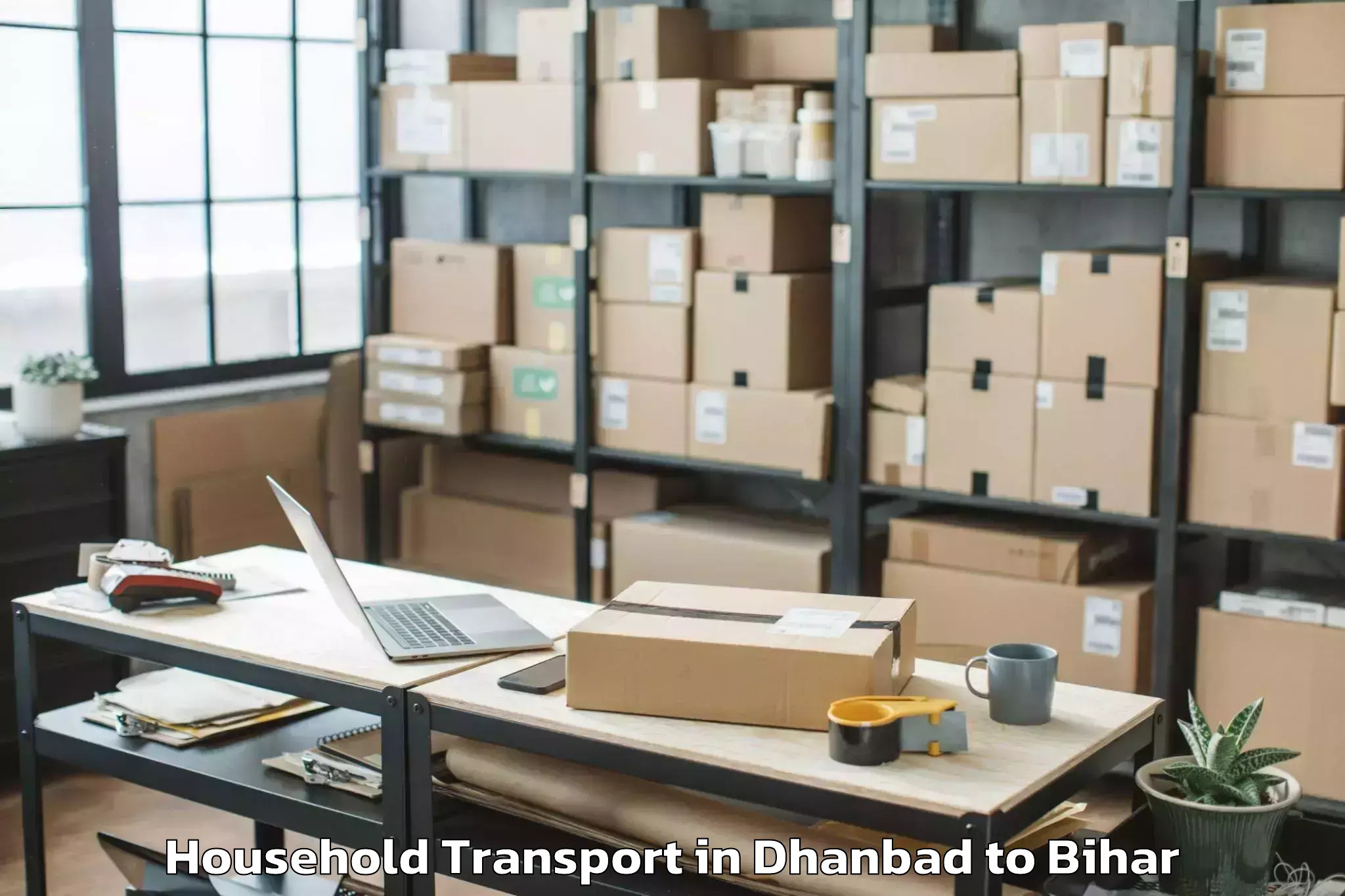 Affordable Dhanbad to Asarganj Household Transport